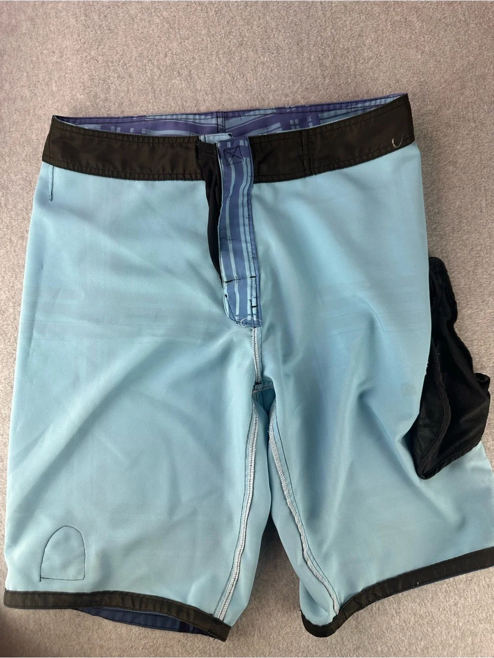 Kanvas by Katin Surf Trunks Board Shorts Mens 32 Blue Plaid